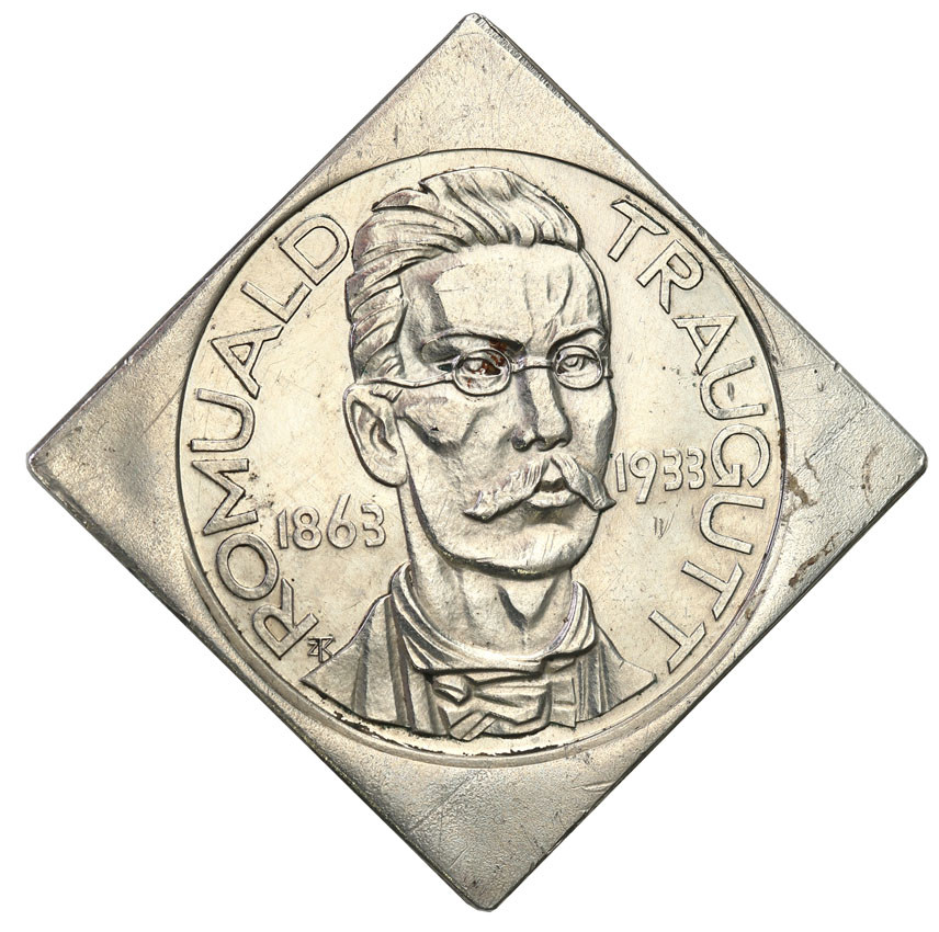 II RP. PRÓBA srebro KLIPA 10 złotych 1933, Romuald Traugutt